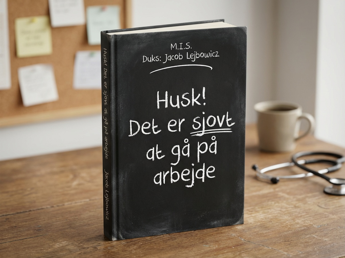 Husk det er sjovt at gå på arbejde - fysisk bog på skrivebord