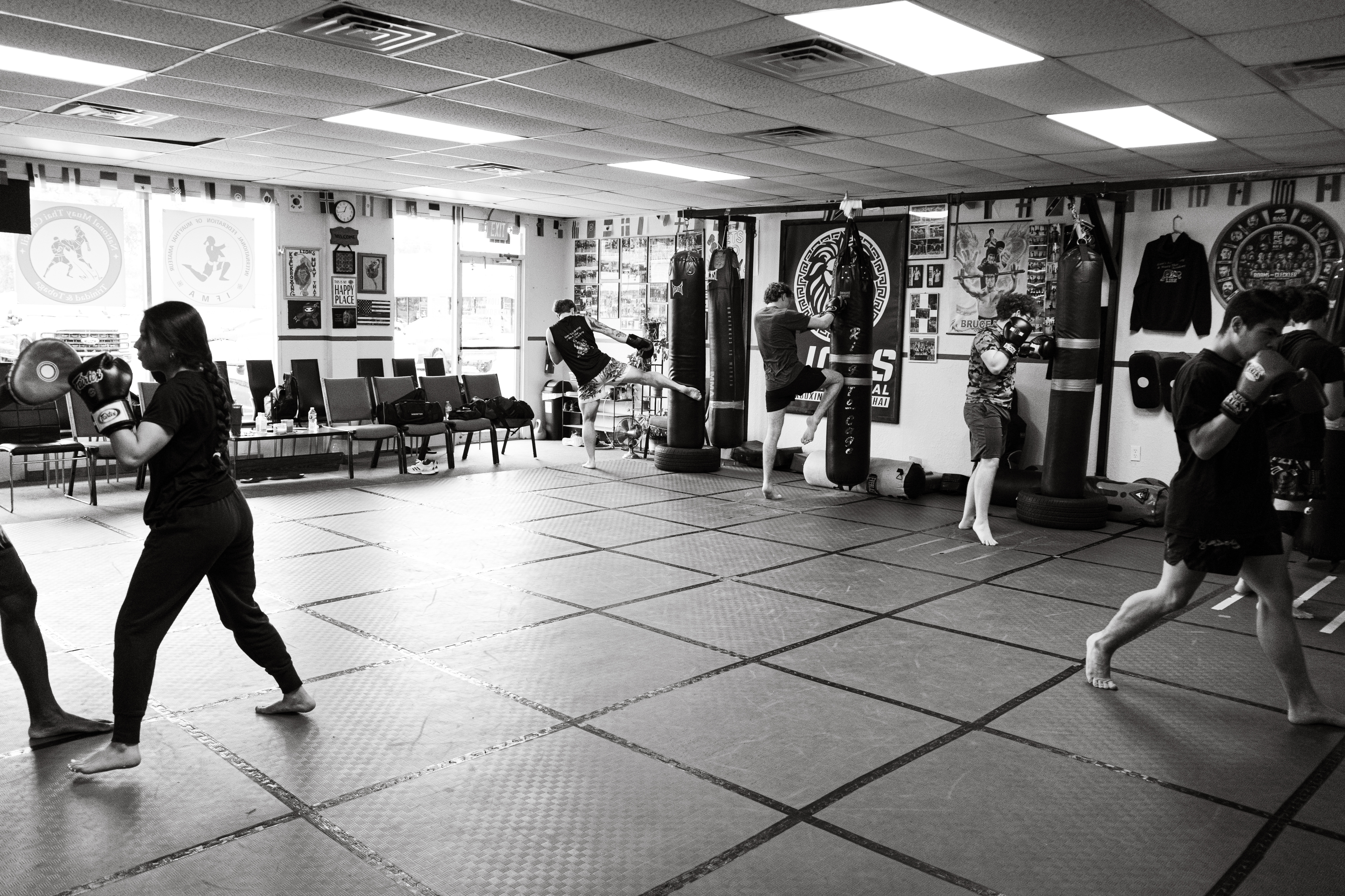 Lion's Kickboxing class in action