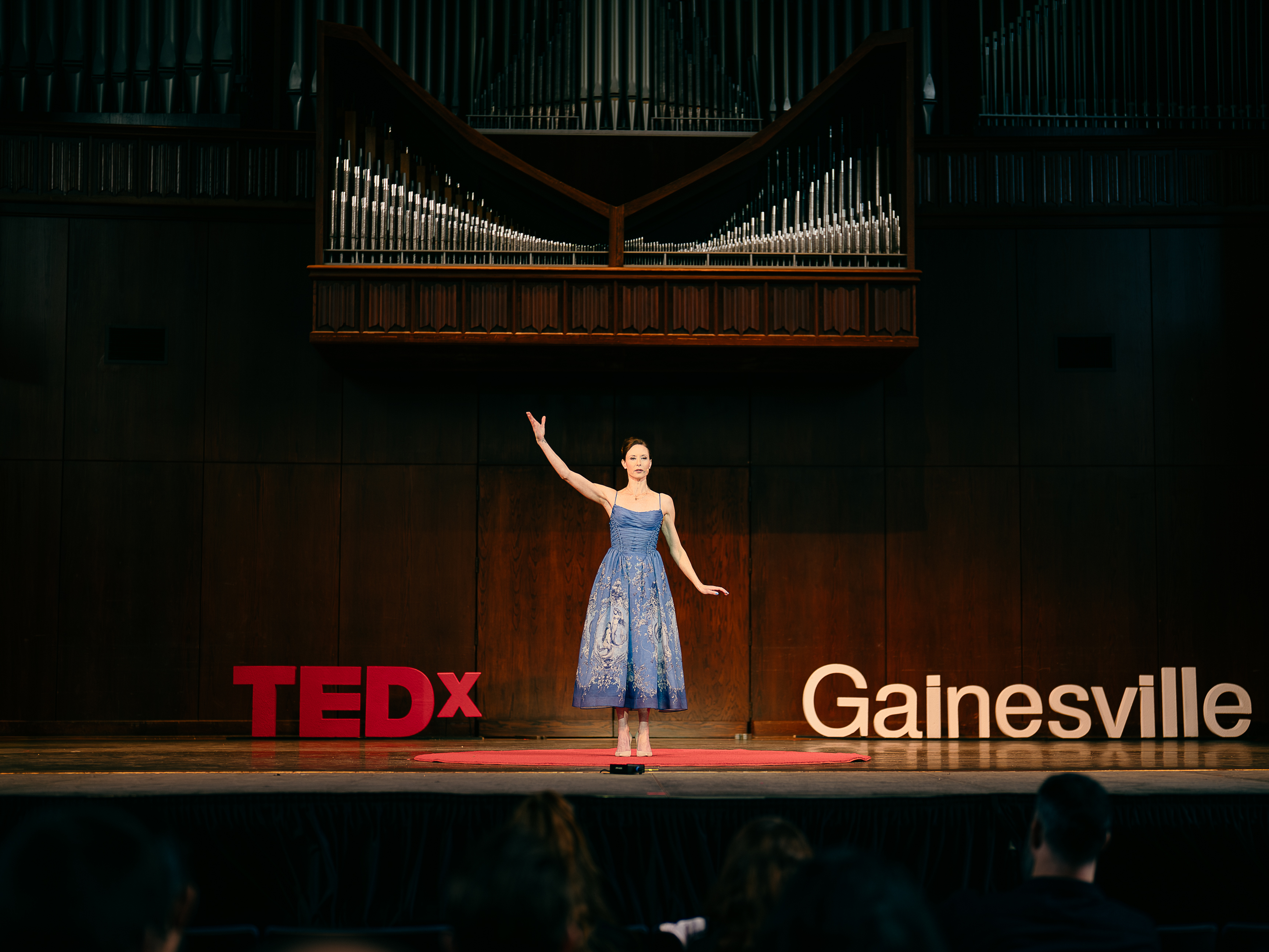 Faye Morrison on the TEDx Gainesville stage