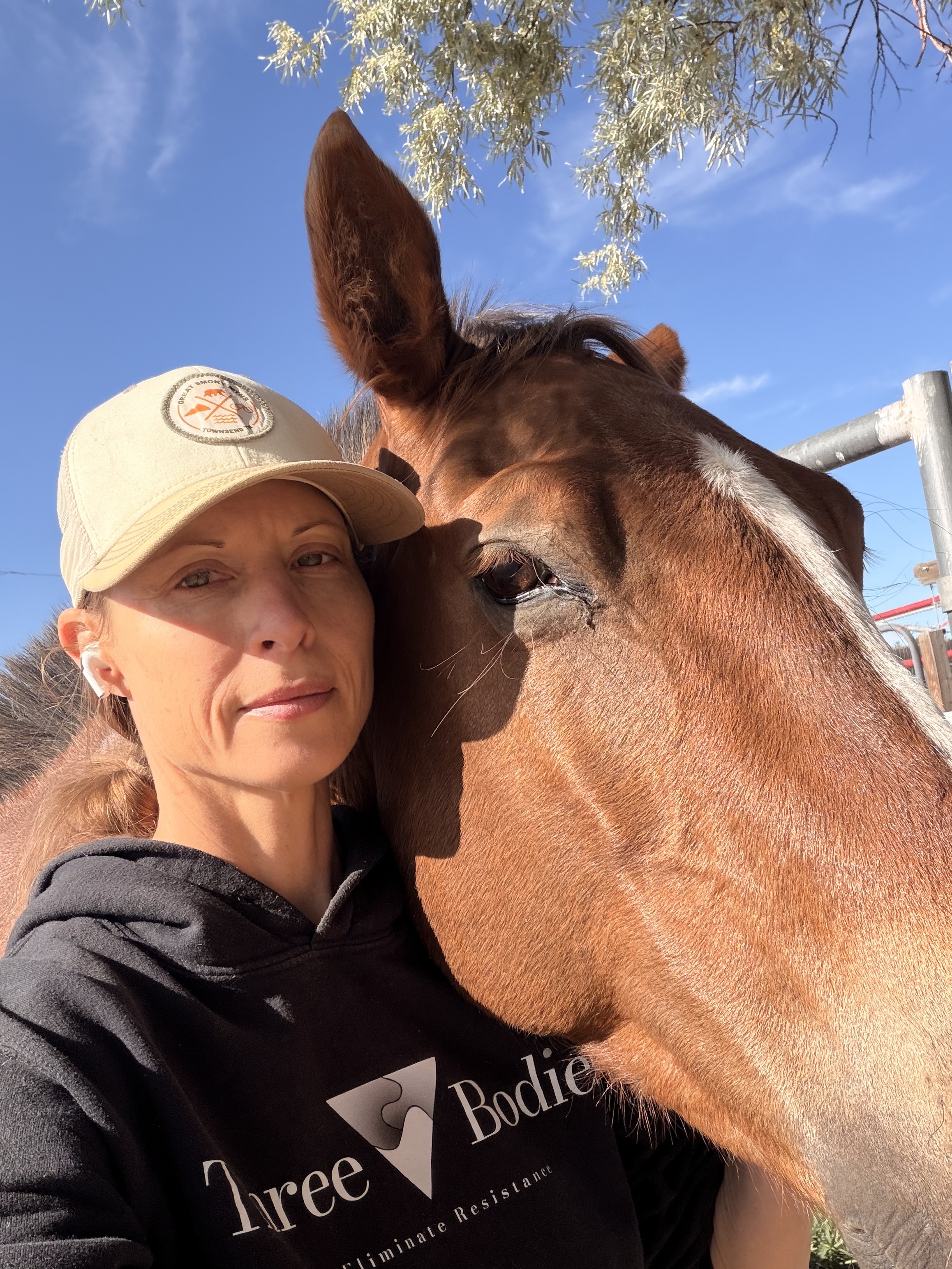 Faye with her horse