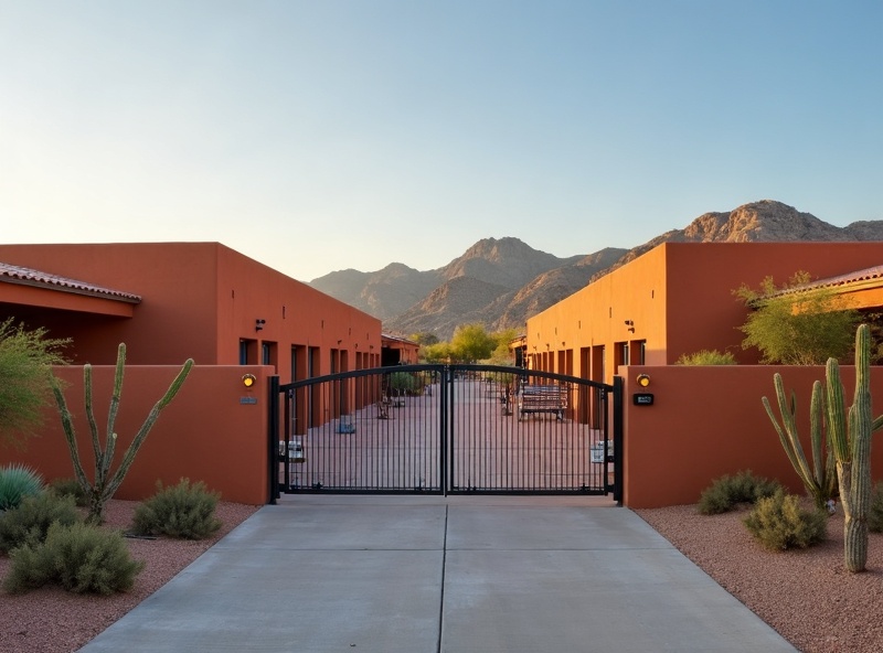 Secure RV storage property