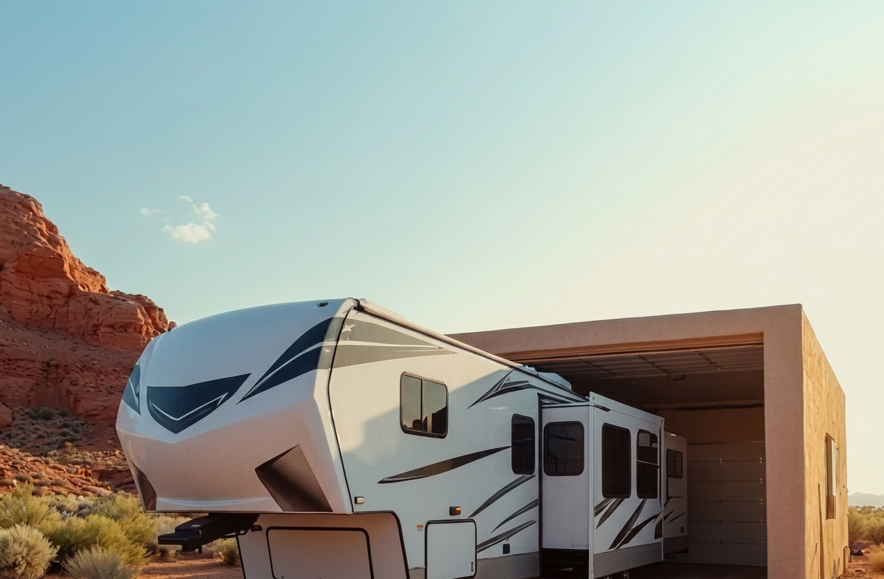 Fifth wheel RV storage