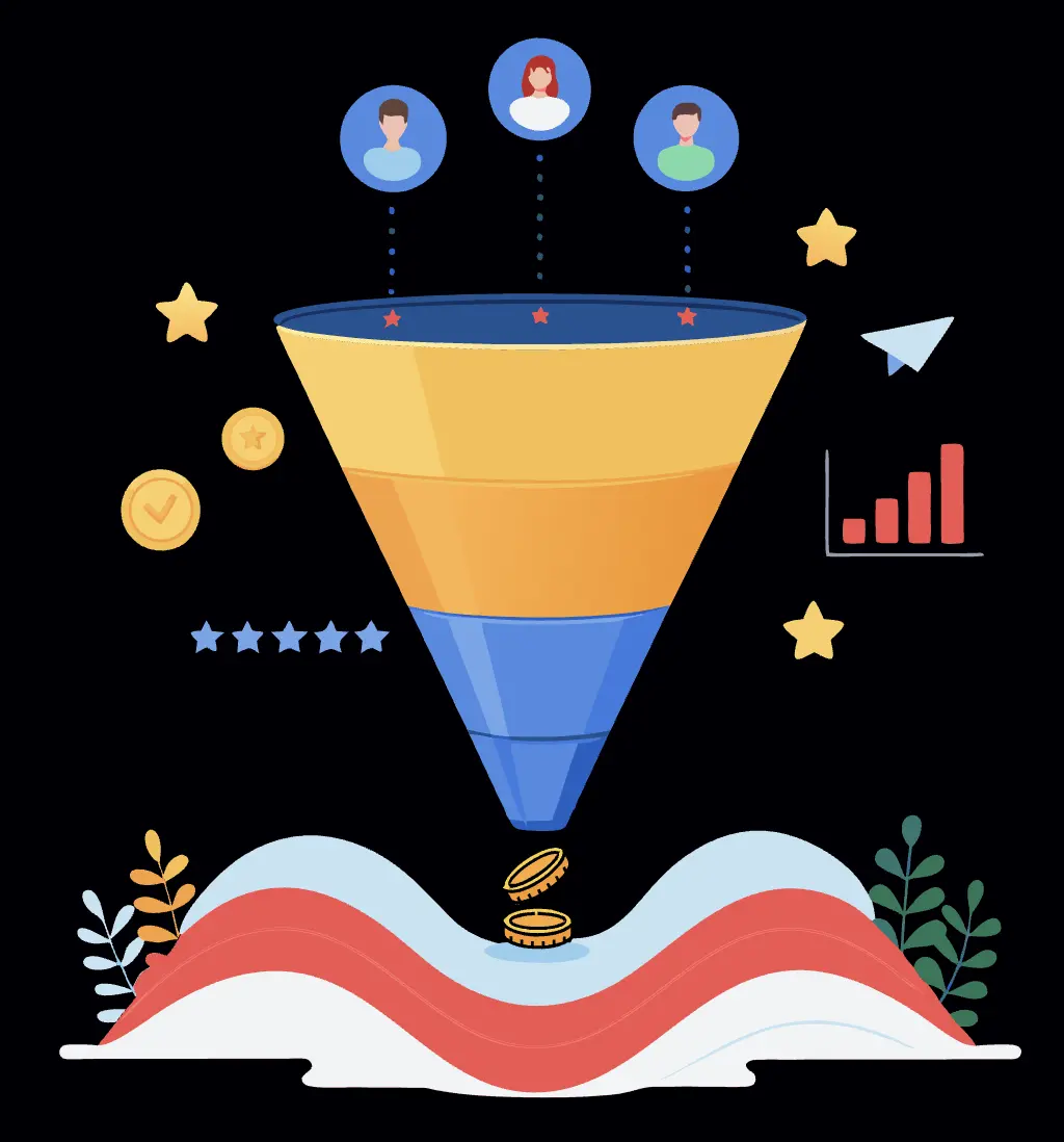 Book a demo illustration for SMOrchestra platform