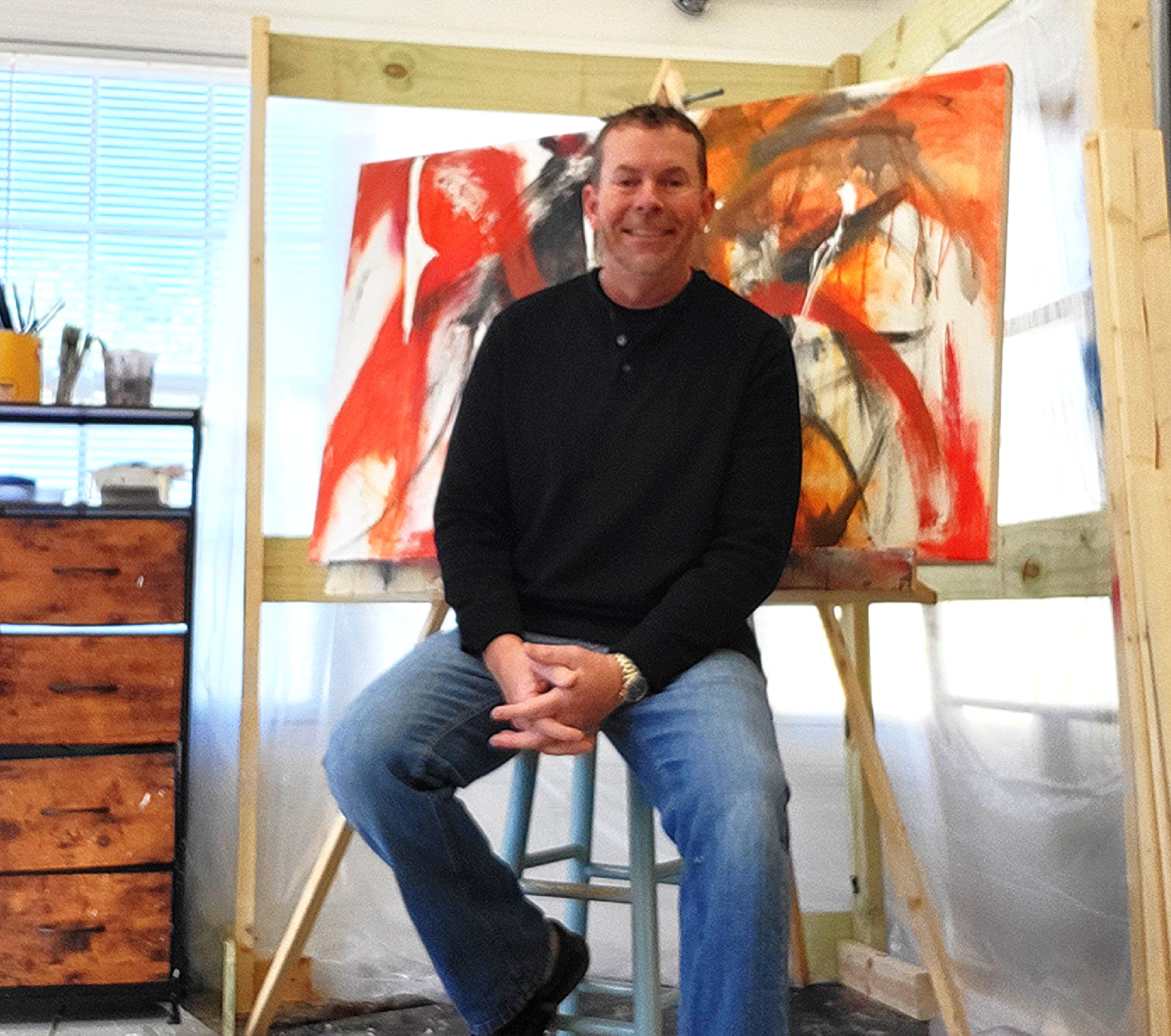 Abstract artist Chris Bartosik