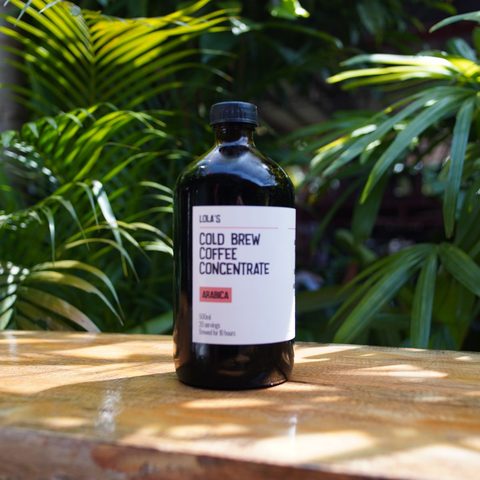 A bottle of Kinaiya cold brew coffee concentrate
