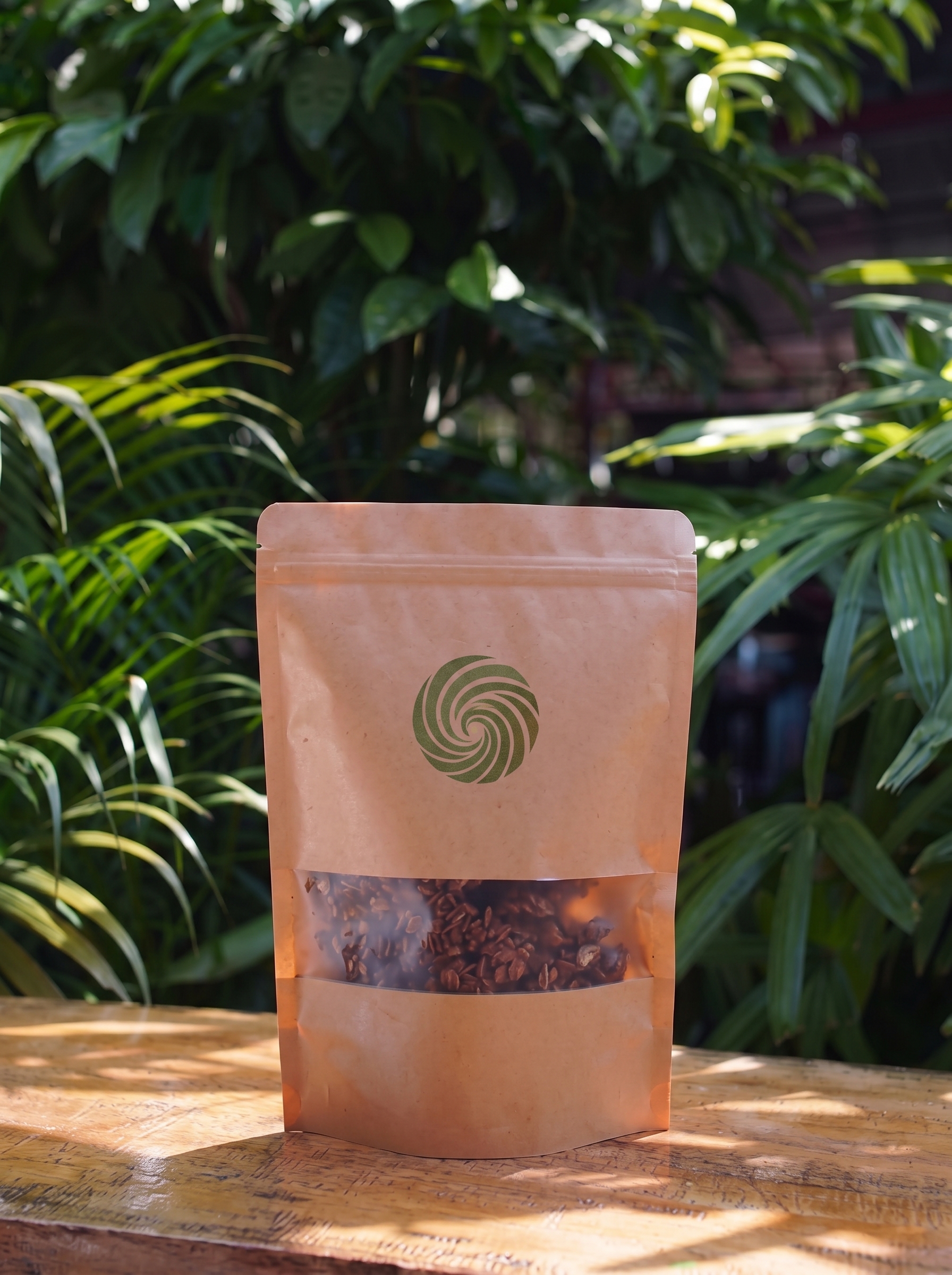 A pouch of Kinaiya chocolate granola