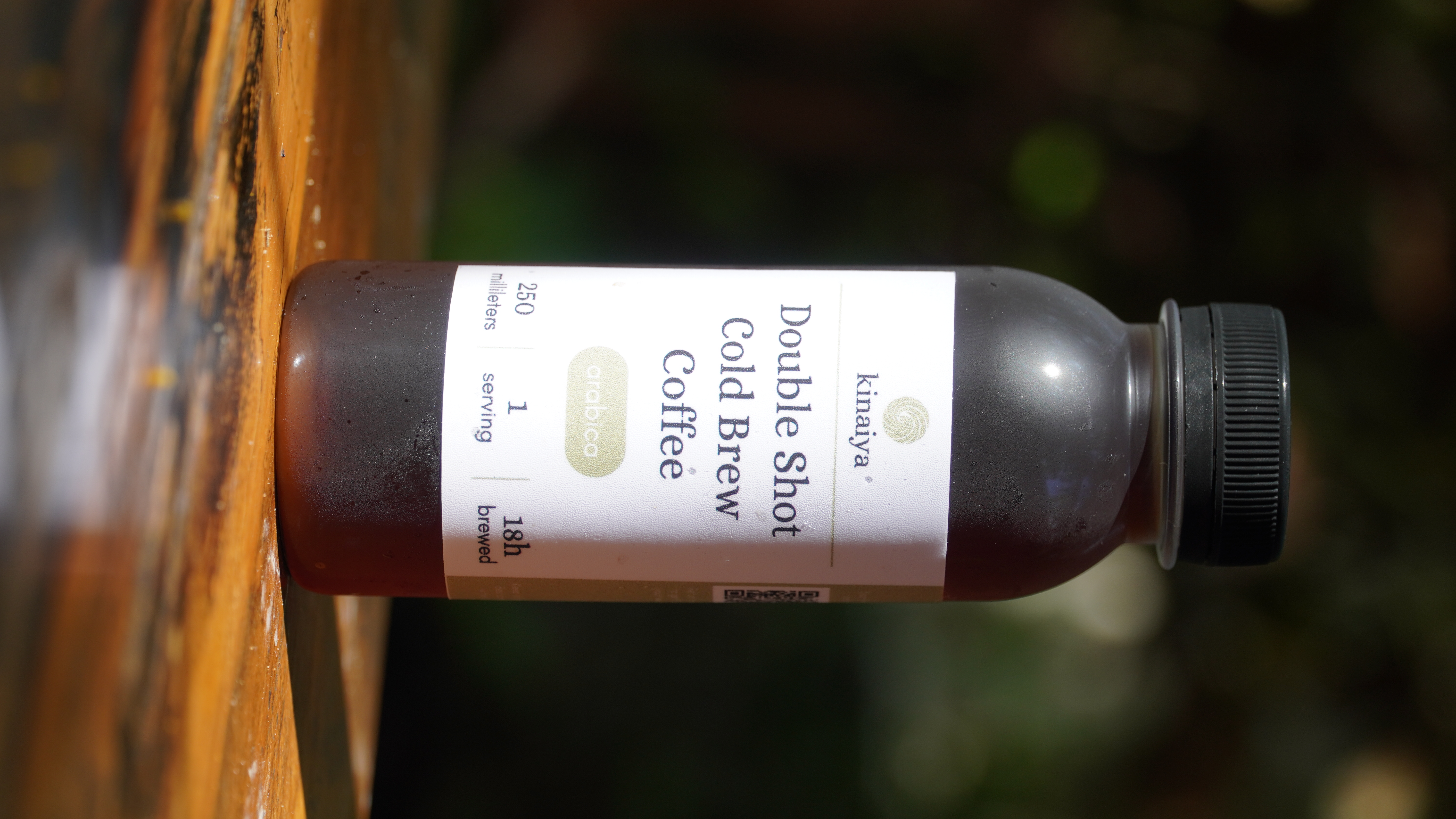 A bottle of Kinaiya Double Shot Cold Brew Coffee