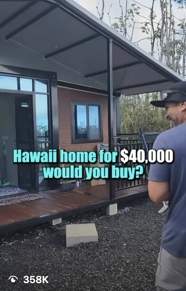 Fuzzy's viral Hawaii real estate video with 358 thousand views