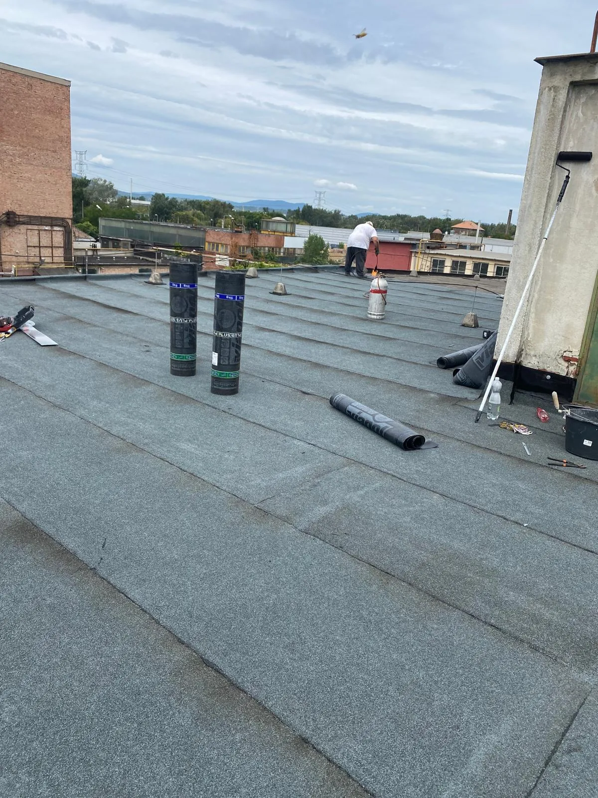 Lapostető új bitumenes szigetelés