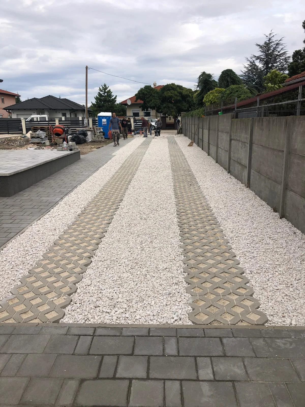 Térkővezés kivitelezési folyamat Budapest