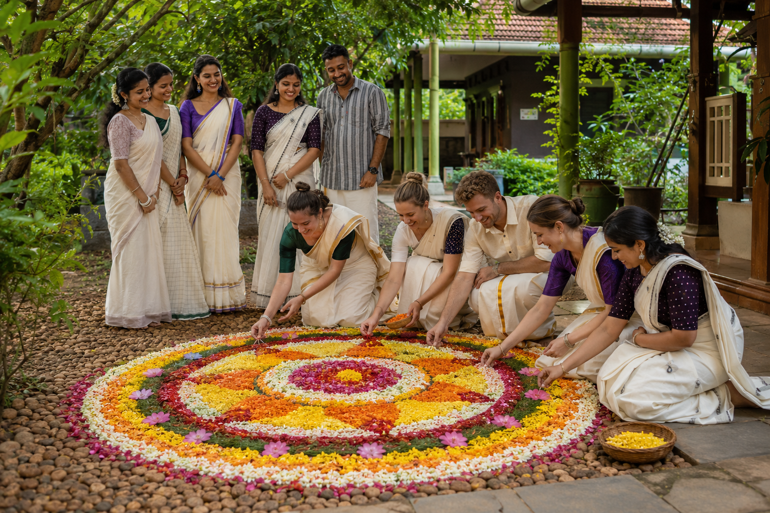 Onam celebrations at Madukkakuzhy Ayurveda