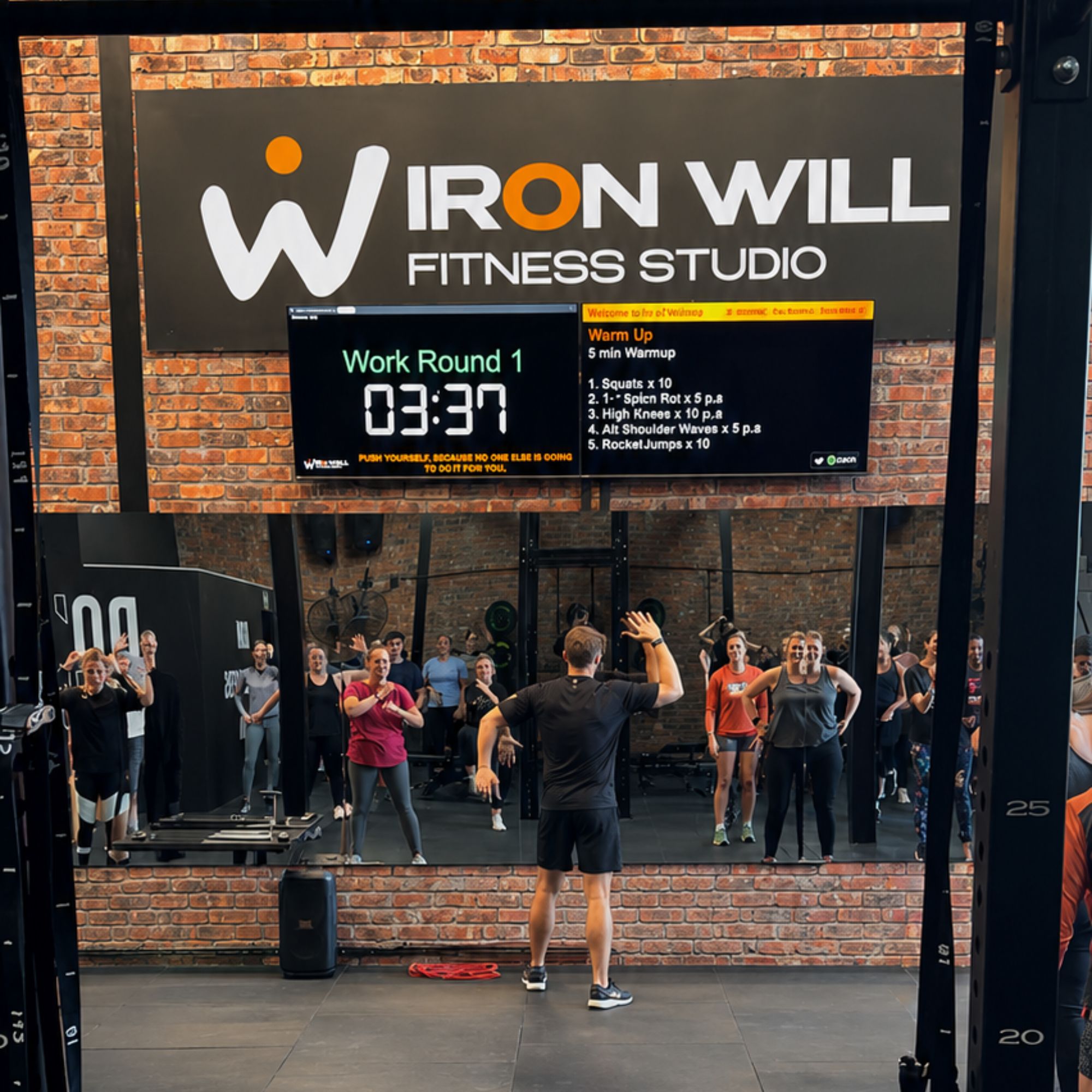 Coaching session at Iron Will Fitness Studio