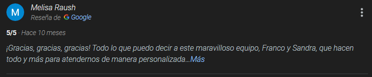 Rese&ntilde;a de Google de un cliente de Cross Funcional 30' Terrassa
