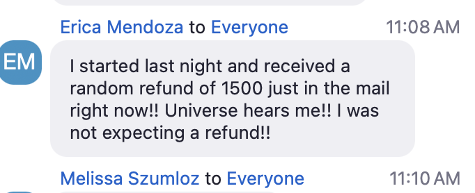 Attendee testimonial