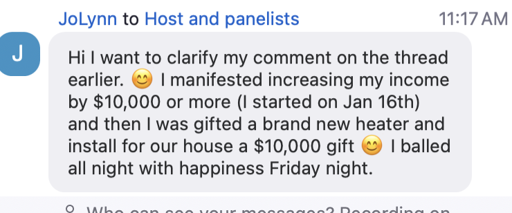Attendee testimonial