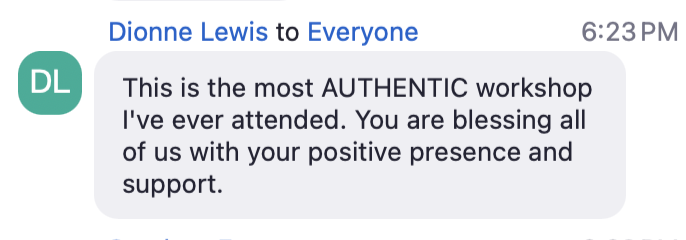 Attendee testimonial