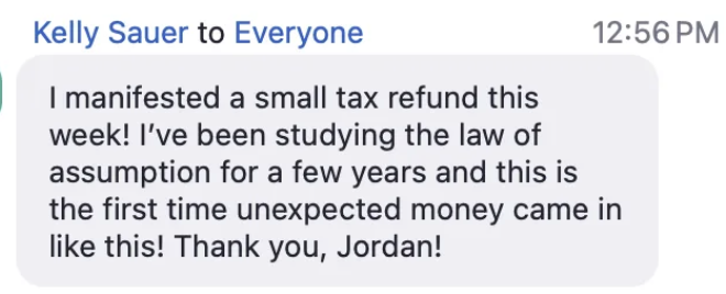 Attendee testimonial