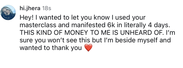 Attendee testimonial