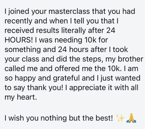 Attendee testimonial