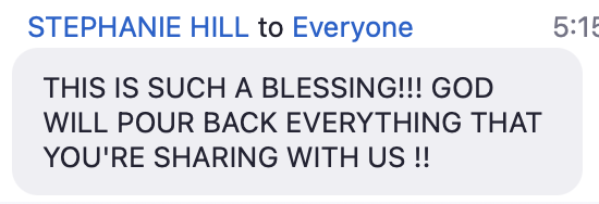Attendee testimonial