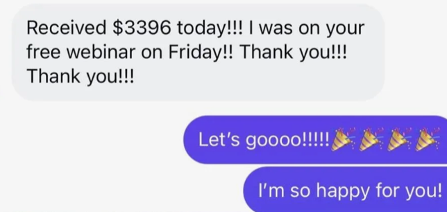 Attendee testimonial