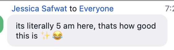 Attendee testimonial