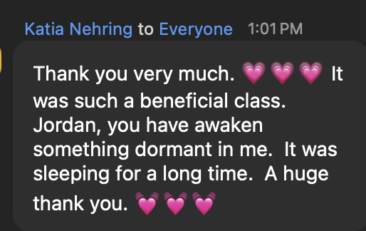 Attendee testimonial