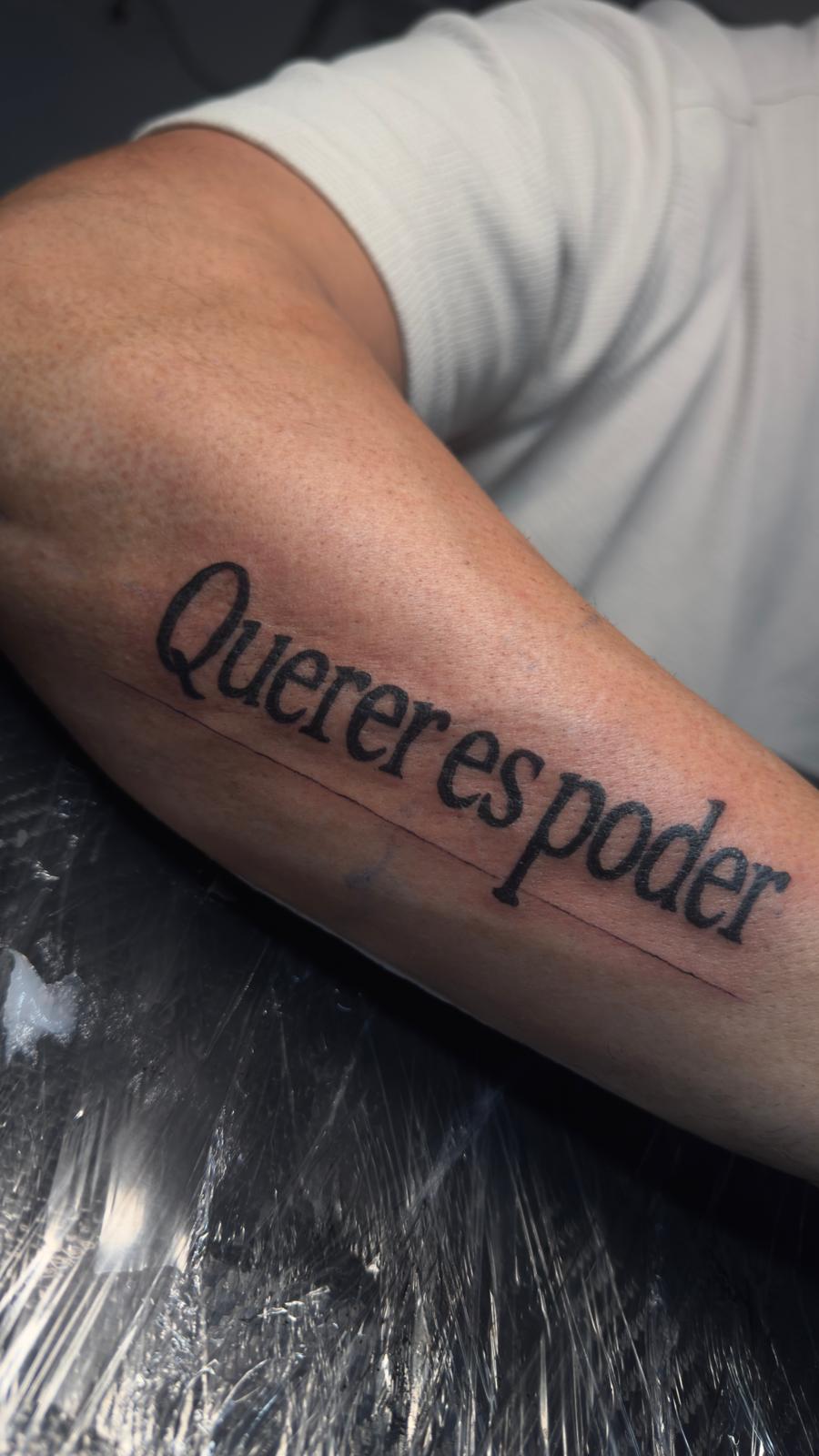Lettering Querer es poder