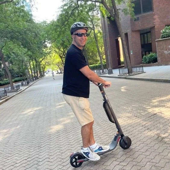 Mark's motorized scooter
