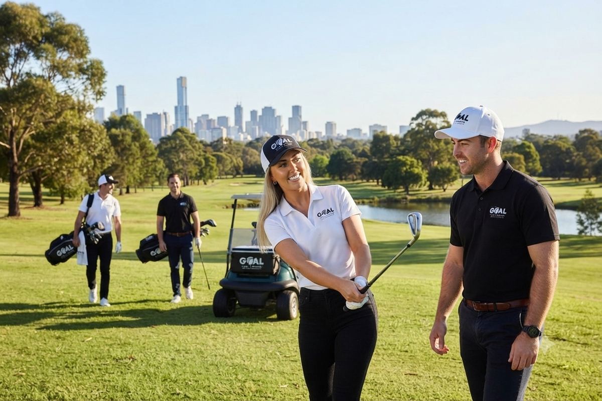 Goal Finance team at a client golf day