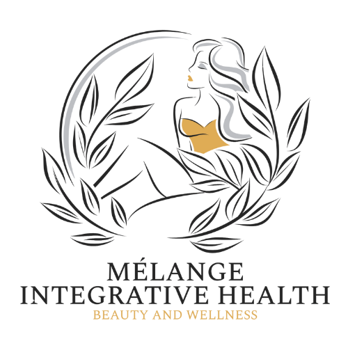 Clean, professional medical spa treatment room with neutral tones at Melange Integrative Health in Rochester