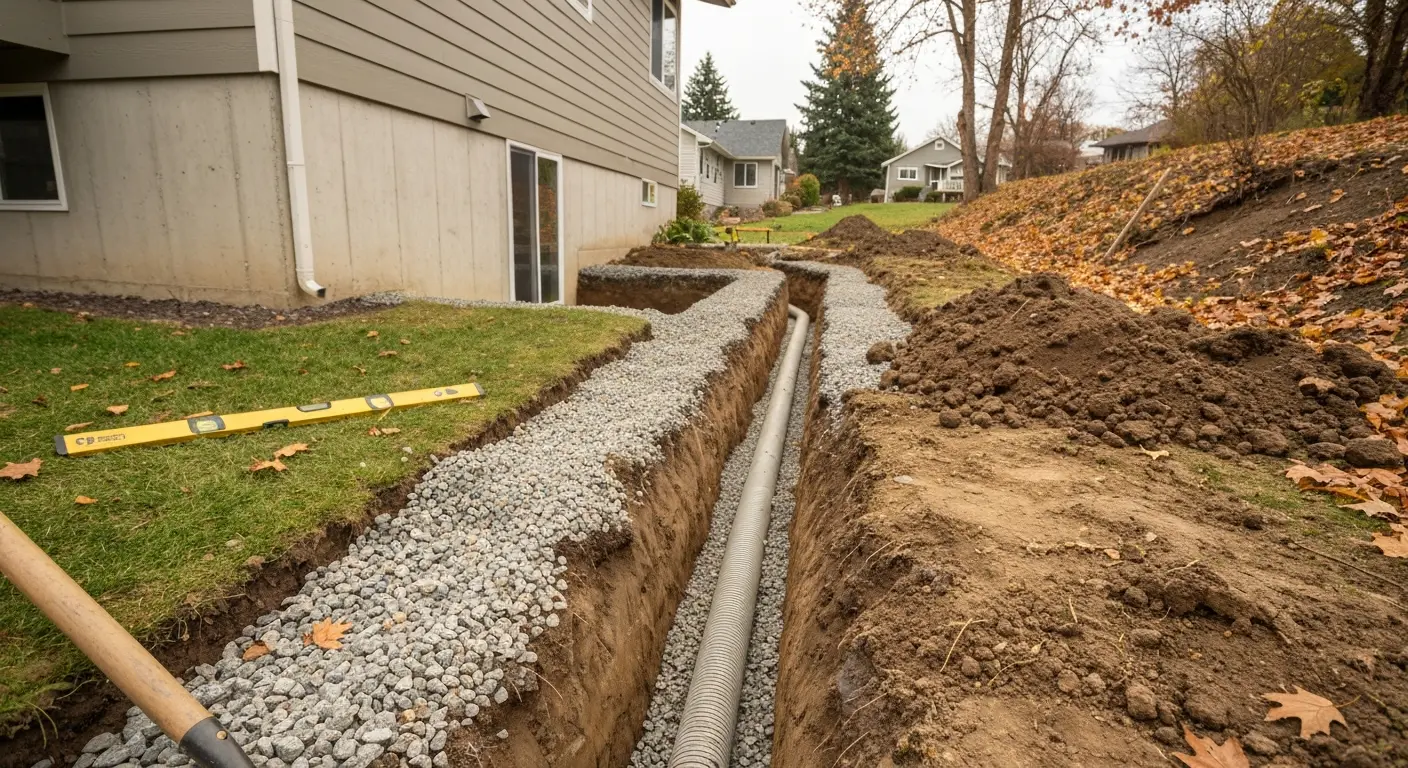 Drainage installation and stormwater management