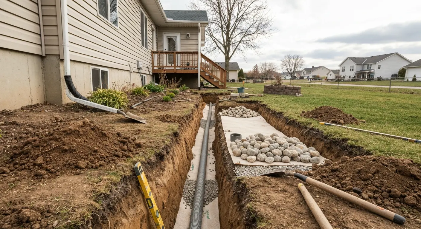 Drainage system installation