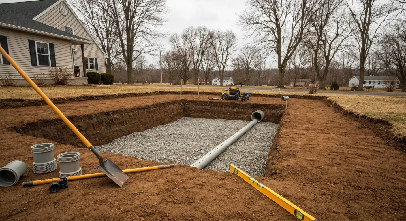 Drainage installation project