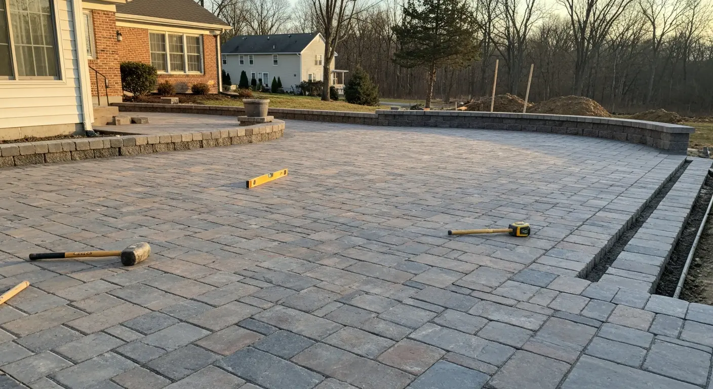 Hardscape and patio installation
