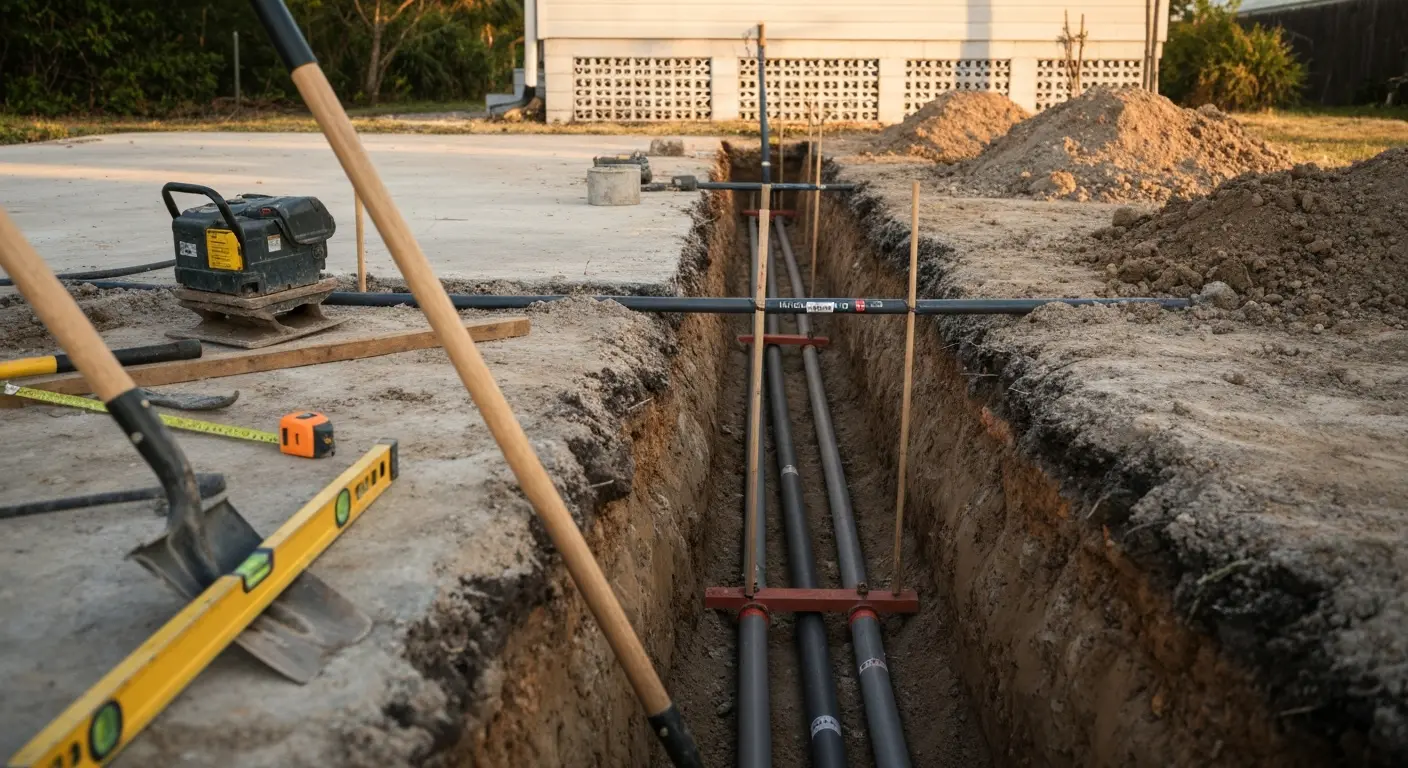 Utility trenching and installation