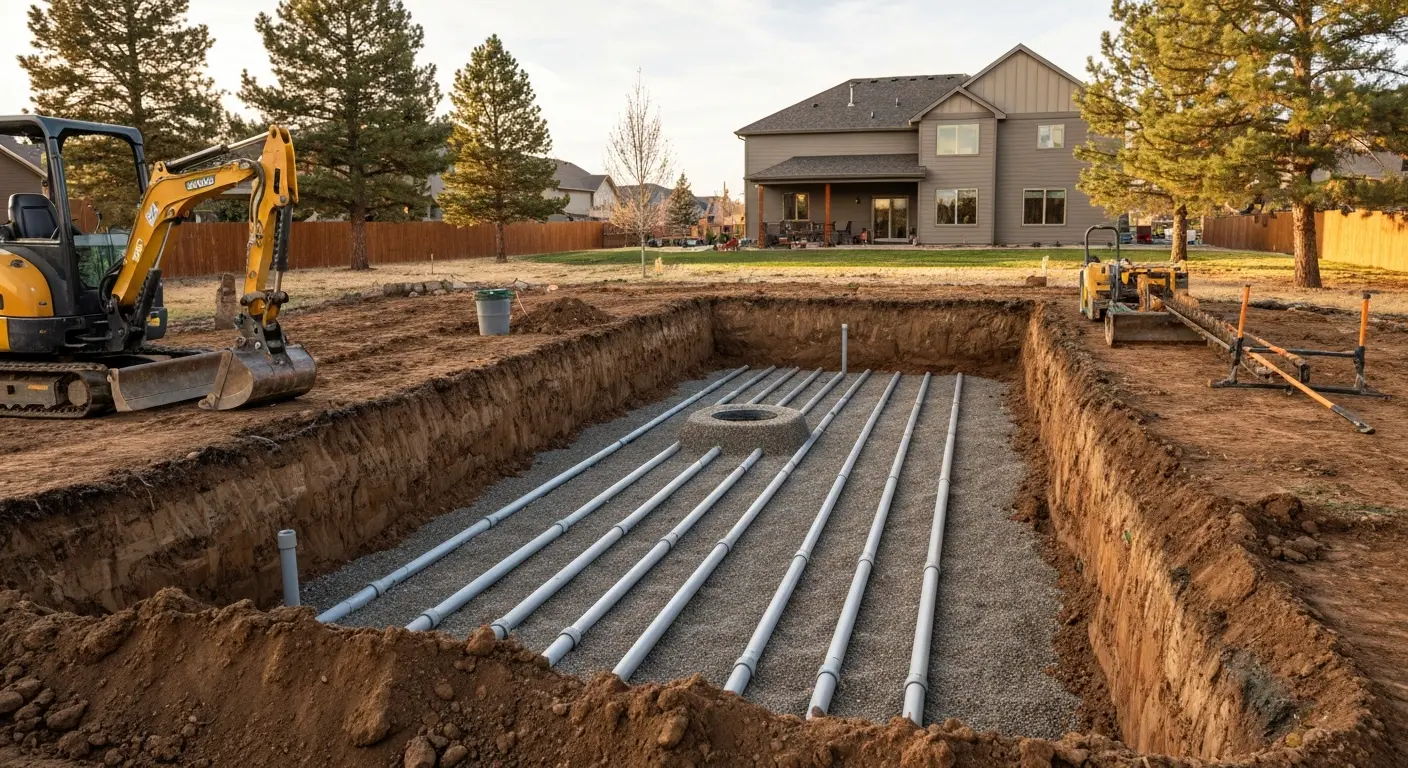 Septic system installation