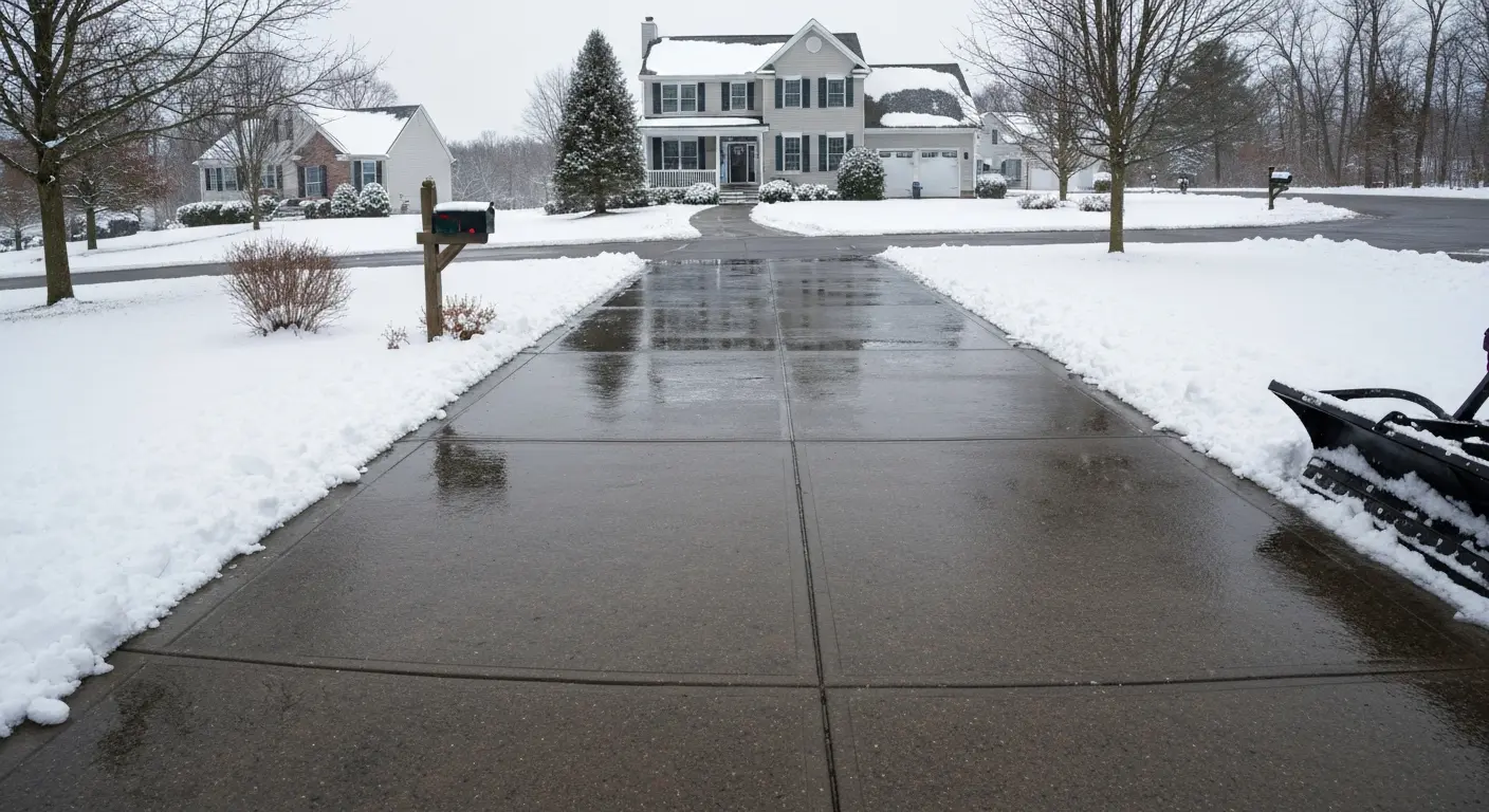 Driveway snow removal