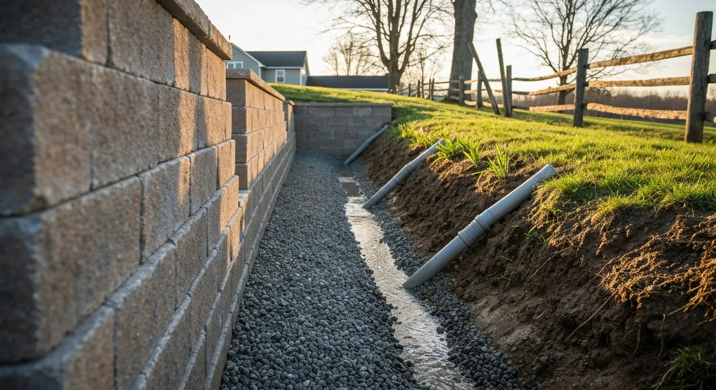 Drainage and retaining walls