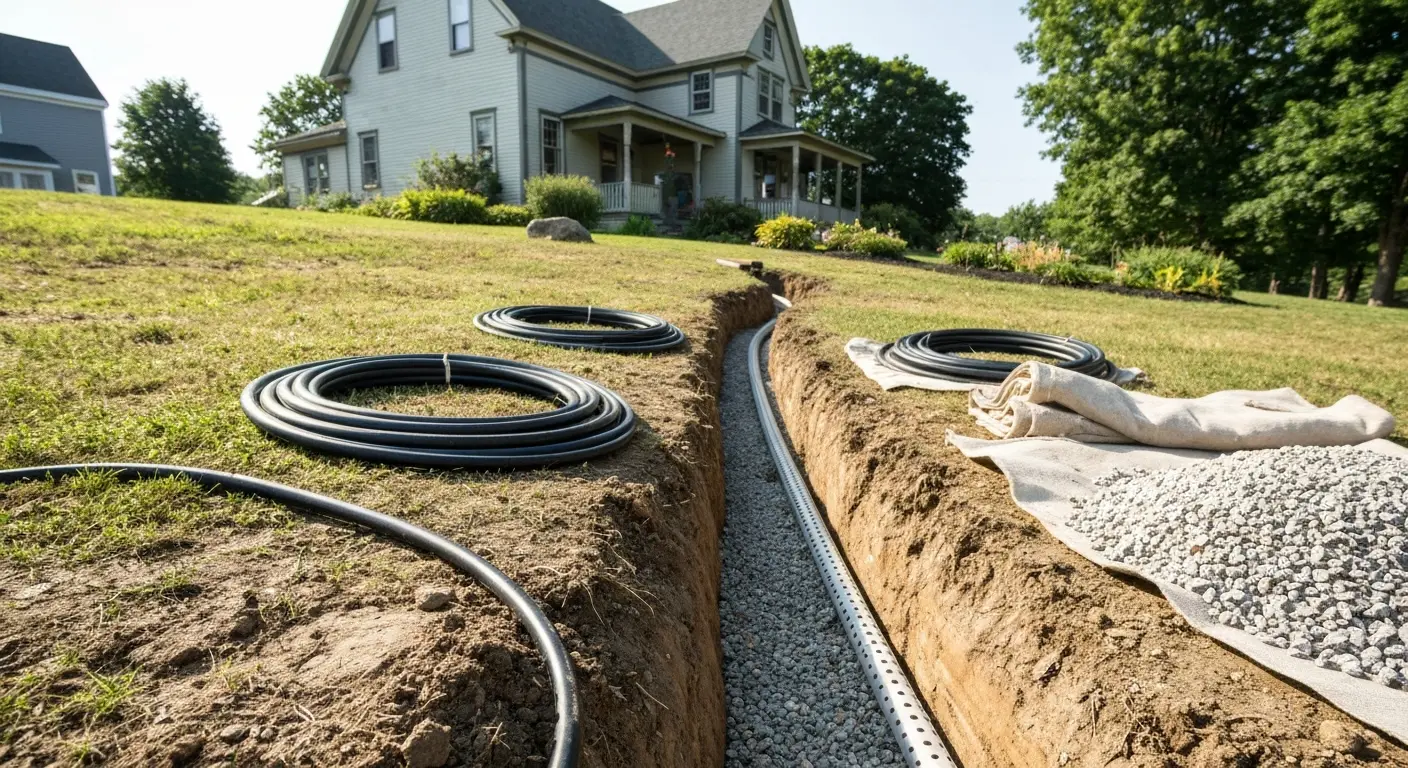 Drainage system installation