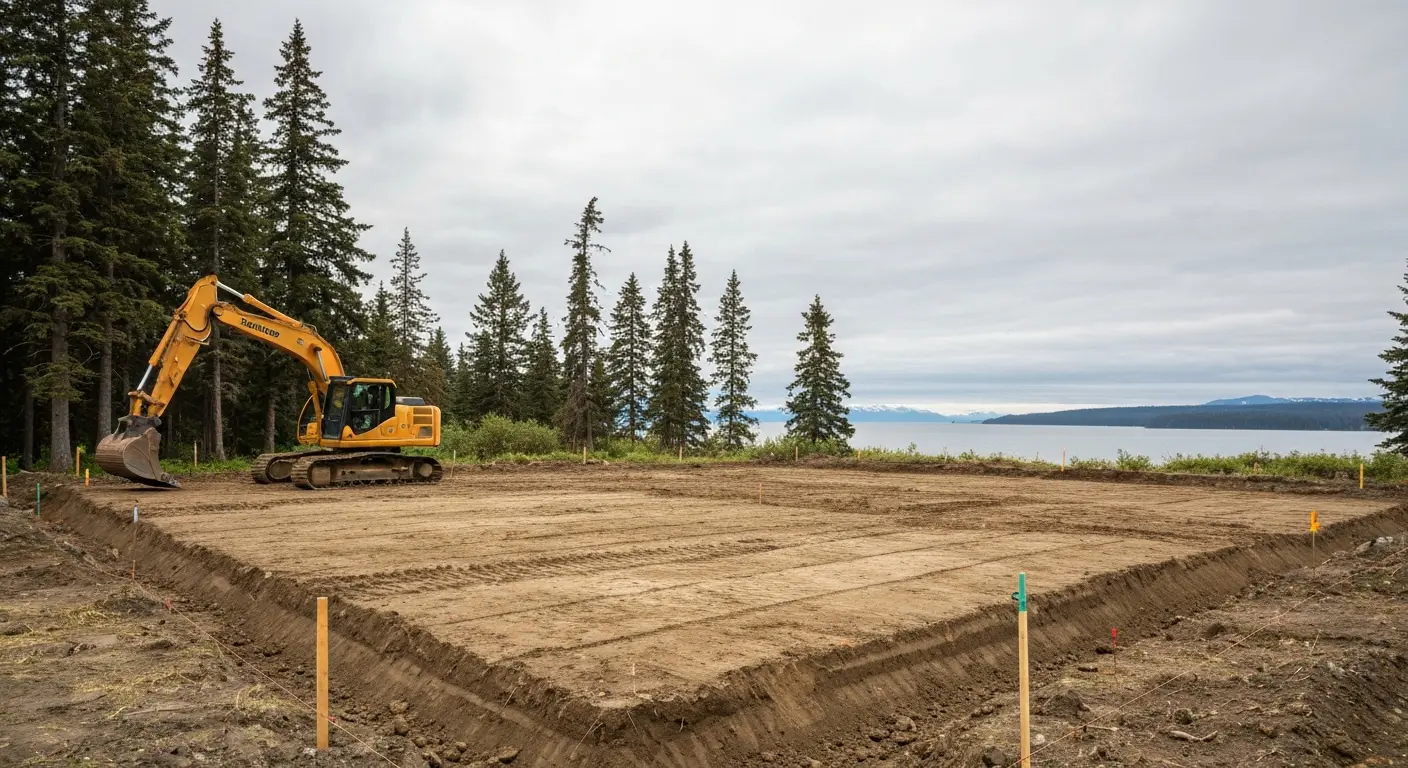 East Homer residential excavation