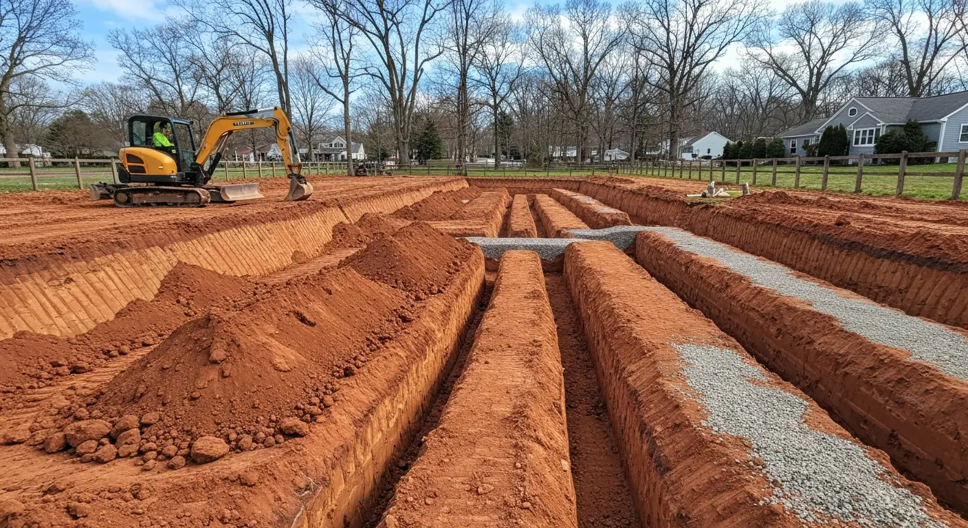 Septic system installation