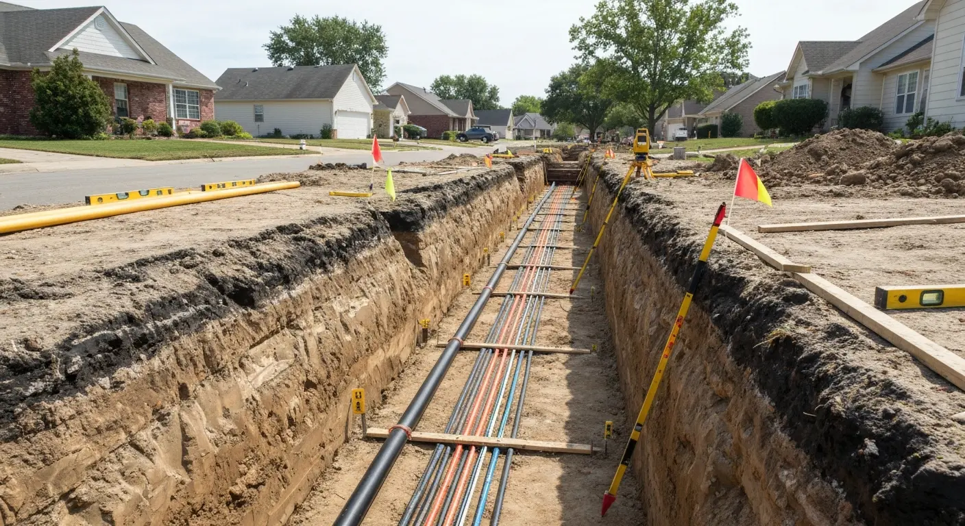 Underground utility work