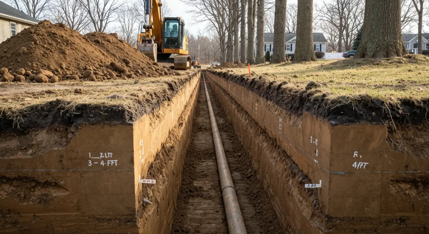 Utility trenching and installation