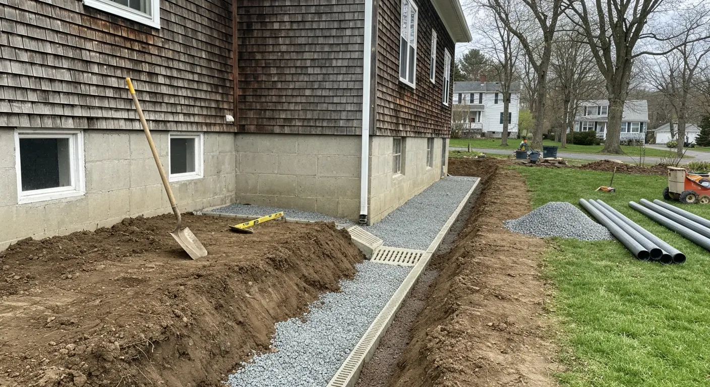 Drainage system installation