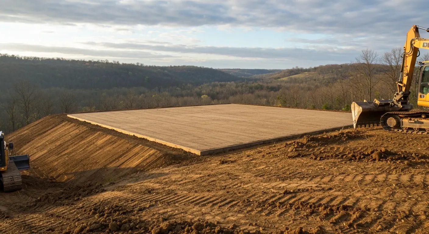 Site grading near Homer NY