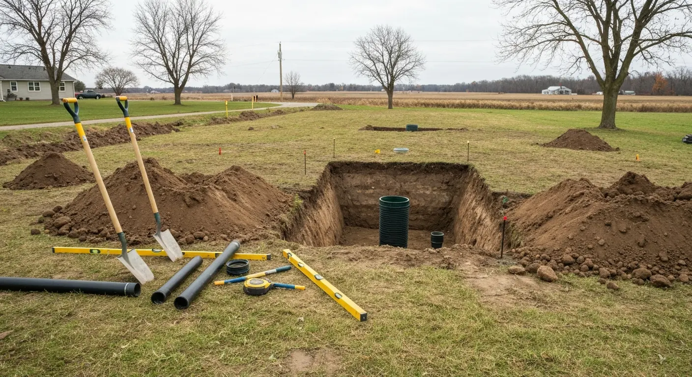 Septic system installation