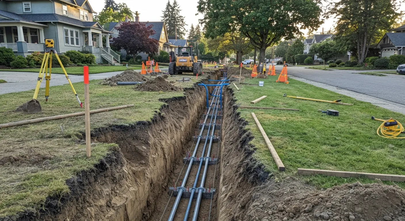 Underground utility installation and trenching