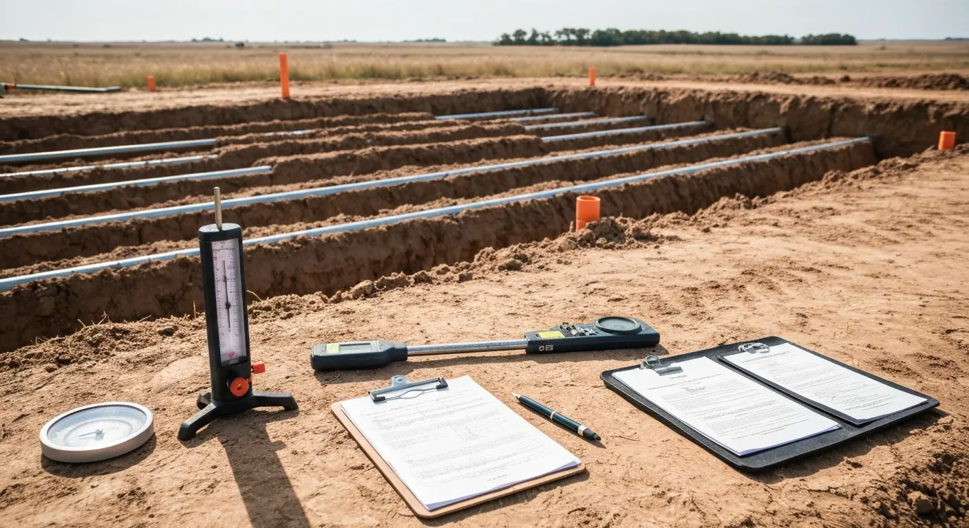 Septic system installation