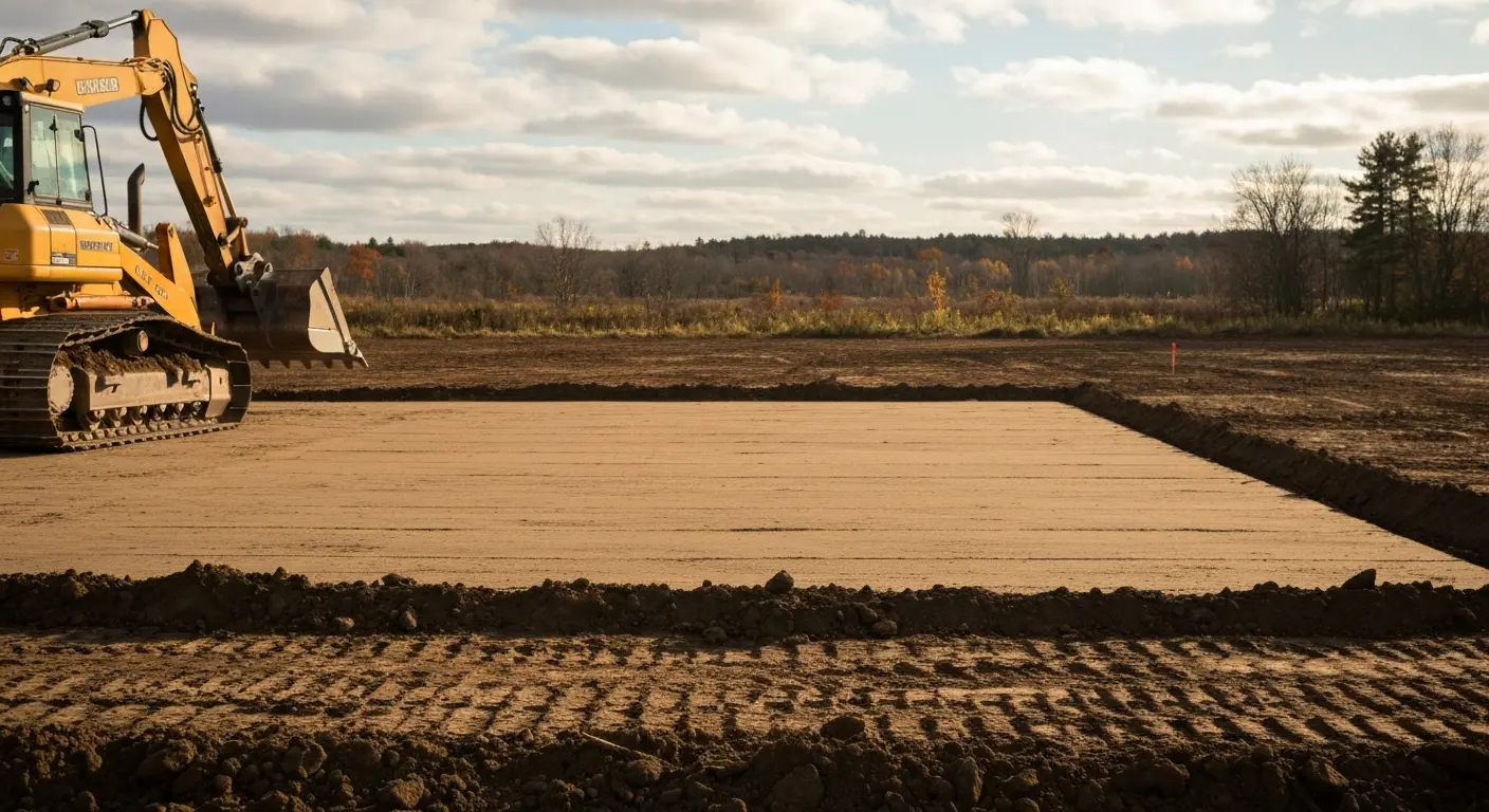 Site clearing and land grading